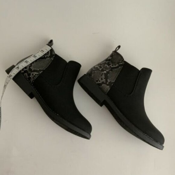 Seven Dials Chelsea Bootie 7M Black Gray Snake Print - Picture 5 of 10